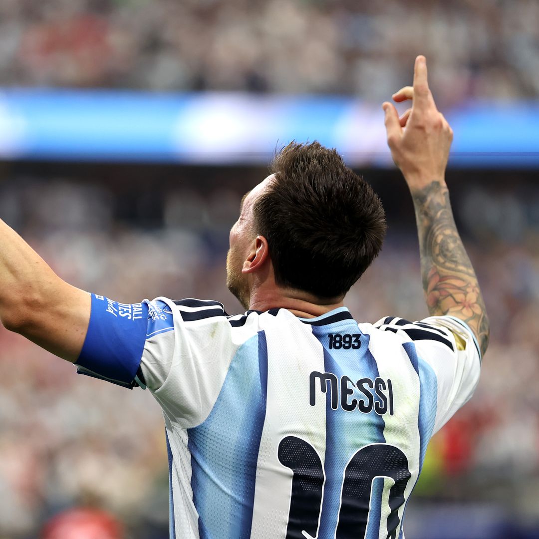 Lionel Messi durante un partido con la selección de Argentina en el Mundial 2026